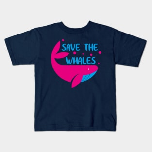 Save the Whales - Animal Lover Kids T-Shirt